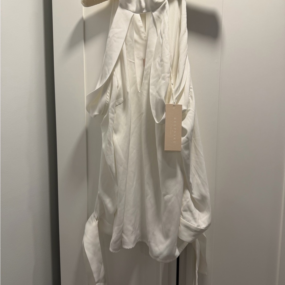 KEEPSAKE the Label White Halter Top